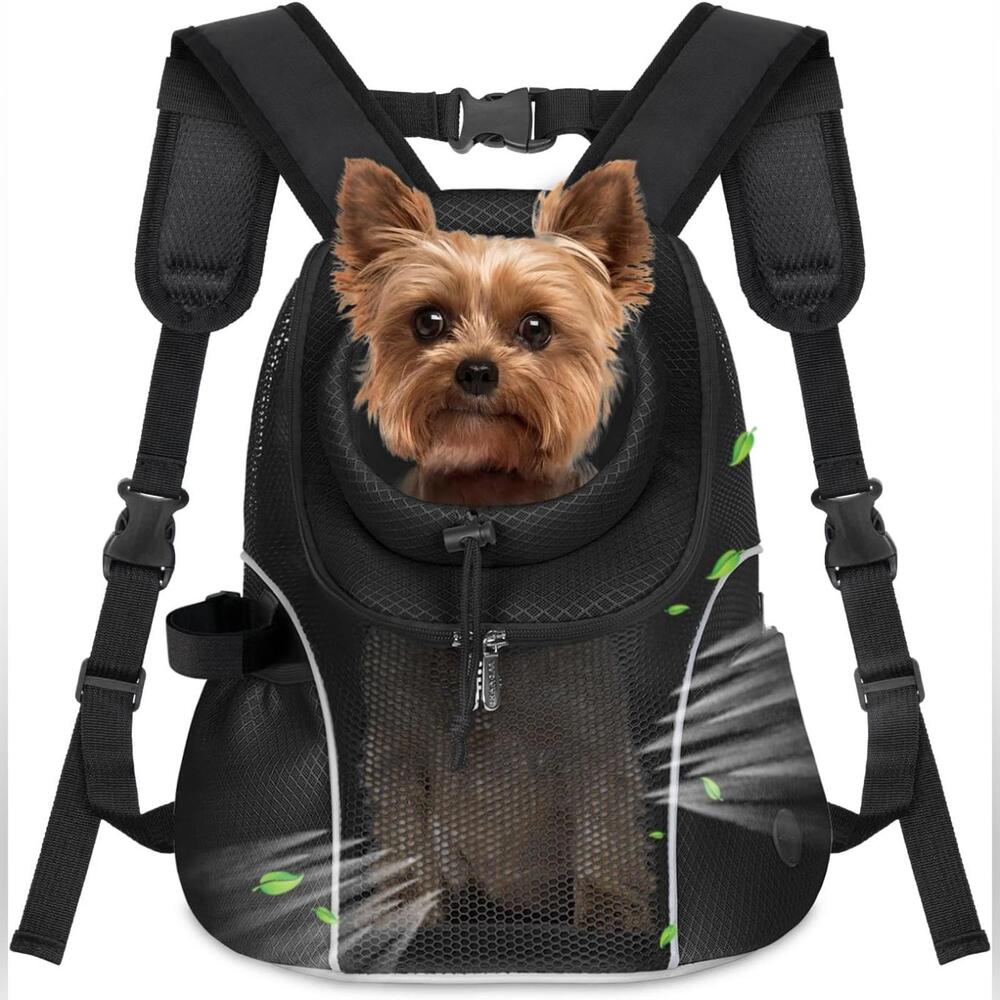 NWOT Pet Dog Carrier Backpack Ventilated Mesh with Safety Belt, L (11-14 lbs)